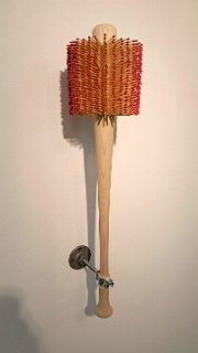 wood bat, matches
